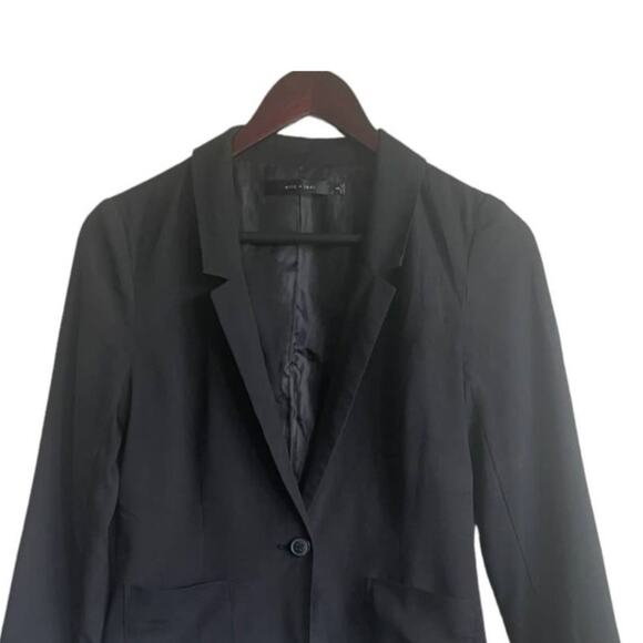 Eric + Lani Women Blazer Jacket S Black Button Closure Career Officewear Event - Picture 9 of 9